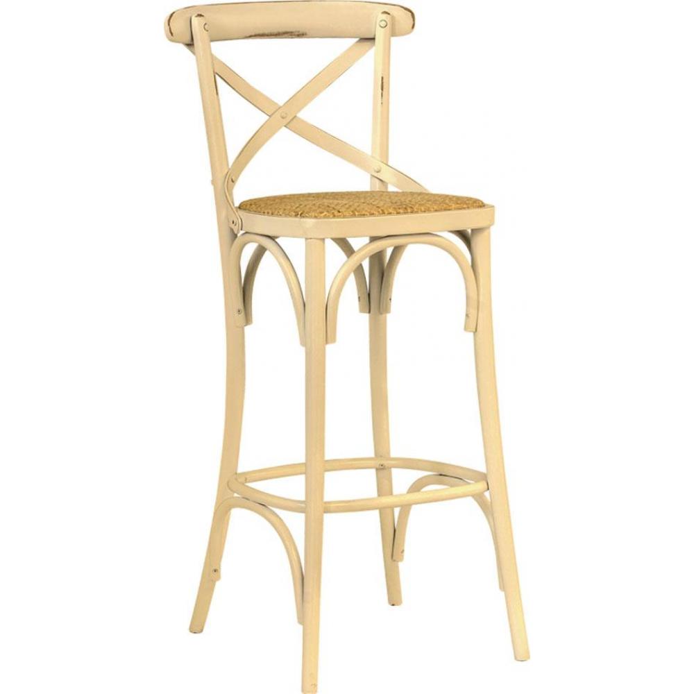 fam sedie taliansky produkt masivne drevo thonet barova stolicka drevena sedacka obyvacka jedalen bar vysoka stolicka kuchyna kremovo biela prirodna tkanina vidiecky dom vintage provance..jpg